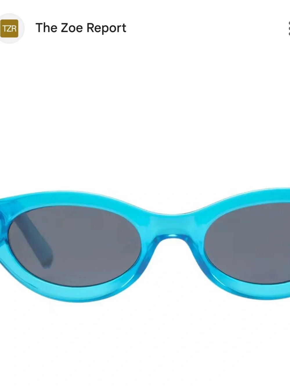 Authentic Le Specs Women's Lucite Blue Sunglasses